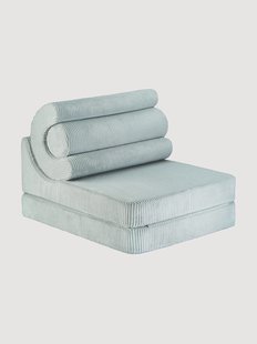 Handgemaakte opvouwbare kinderstoel Flipster van corduroy