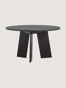 Ronde eikenhouten eettafel Fries