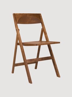 Inklapbare eetstoel Flat van berkenhout