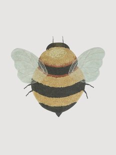 Wasbaar kindervloerkleed Bee
