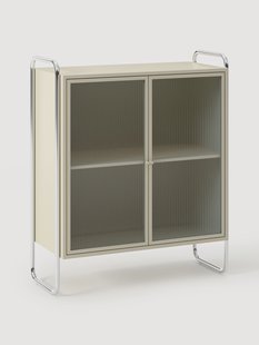 Metalen vitrinekast Robyn met glazen voorzijde