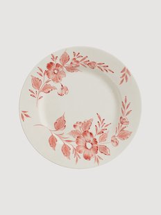 Handbeschilderd dinerbord Whimsical Rose
