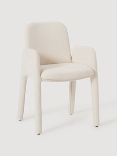 Gestoffeerde eetkamerstoel Selena met armleuningen