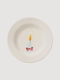 Handbeschilderd dessertbord Holy Night