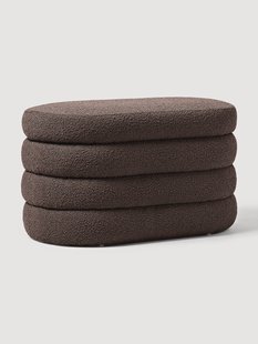 Kleine boucl&eacute; bank Alto met opbergruimte