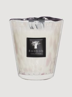 Geurkaars White Pearls (orchidee, fresia, muskus)