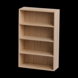 Maas houten wandkast naturel - 31 x 48,5 cm