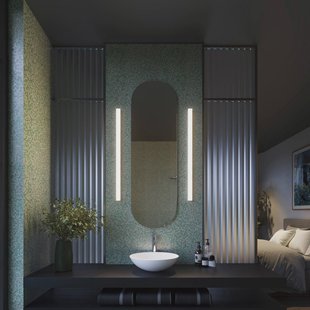 Wever & Ducré Lighting WEVER & DUCRÉ LED wandlamp Mirba 3.0 zwart/wit 91 cm IP44