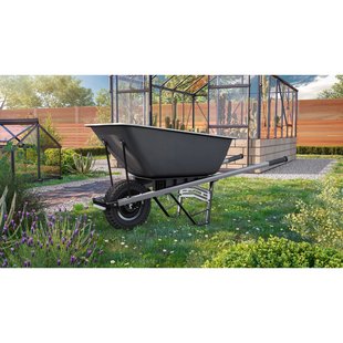 Vitavia Kruiwagen - Anti-lek Wiel - Gepoedercoat Staal - 147,5x60x66cm - 100l