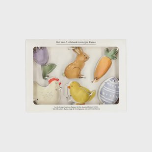 Uitsteekvormen voor Pasen, gerecycled rvs, set van 6