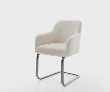 DELIFE Sledemodel Greg-Flex pluchen crème-wit sledemodel vlak grafiet pocketveer kern