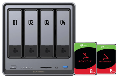 UGREEN NASync DXP4800 Plus + Seagate Ironwolf 8TB Duo Pack
