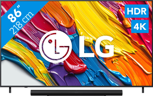 LG 86 QNED82 4K (2025) + Sonos Arc Ultra Zwart