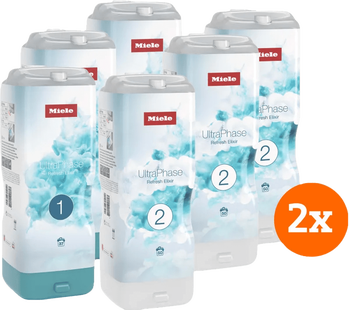 Miele Set UltraPhase Refresh Elixir 1 & 2 (12 flacons) - jaarpakket