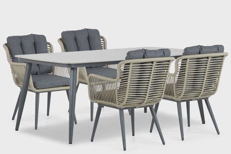 Coco Custa/Vienna 180 cm dining tuinset 5-delig