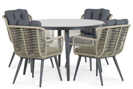 Coco Custa/Vienna 120 cm dining tuinset 5-delig