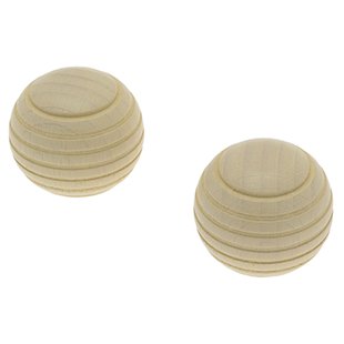 Decomode Eindknop Gordijnroede Bol Beuk 20mm 2st