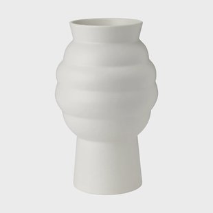 Knabstrup Keramik Tortus Archie vaas No2 23,5 cm White