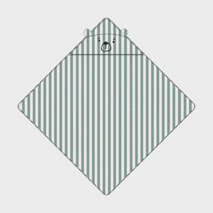 Liewood Albert handdoek met capuchon 70x70 cm Peppermint-crème de la crème