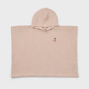 Liewood Paco badponcho tuscany rose crème-de-la-crème streep 5-6 jaar