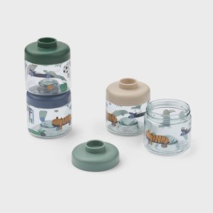 Liewood Dominique babyvoedselpotjes 100 ml 4-pack Fun-beach blue