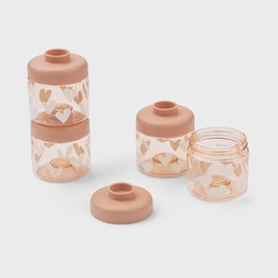 Liewood Dominique babyvoedselpotjes 100 ml 4-pack Sweethearts-pale tuscany