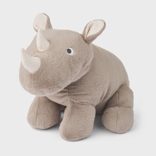 Liewood Barnaby Rhino knuffel neushoorn large Stone beige