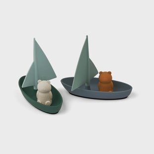 Liewood Ensley badspeelgoed bootjes 2-delig Whale blue multi mix