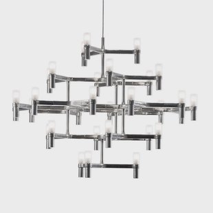 Crown Major hanglamp 30-vlammen aluminium Nemo Lighting - Woonkamer - Modern - Metaal - Meerdere lampen