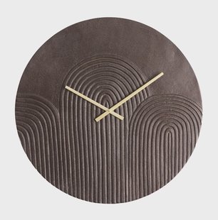 Light & Living Klok 'Gwenna' 58cm, kleur Bruin