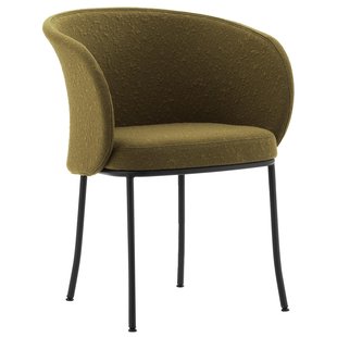 Normann Copenhagen Knit Eetkamerstoel Met Armleuning Olive