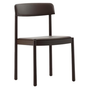Normann Copenhagen Timb Eetkamerstoel Gestoffeerd Bruin/leer Chocolate