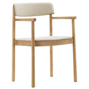 Normann Copenhagen Timb Eetkamerstoel Met Armleuning Gestoffeerd Naturel/hallingdal 220