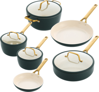 GreenPan Padova pannenset 10-delig Dennengroen