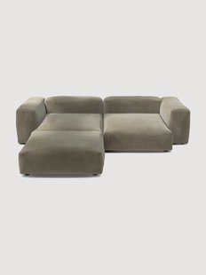 Modulaire hoekbank Vetsak (3-zits) van corduroy