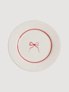 Handbeschilderd ontbijtbord Bow
