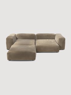 Modulaire hoekbank Vetsak (3-zits) van corduroy