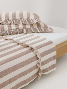 Laken met ruches Posie van linnen-katoen