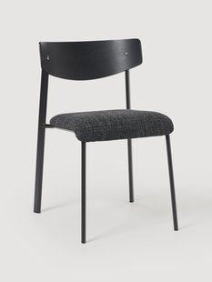 Gestoffeerde stoel Nadia van eikenhout