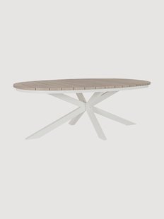 Ovale tuintafel Zelmar, 218 x 115 cm