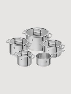 Kookpottenset Vitality van edelstaal, 5-delig
