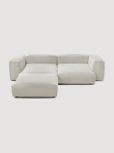 Modulaire hoekbank Vetsak (3-zits) van fluweel