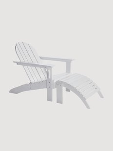 Ligstoel Adirondack met kruk, 2-delig