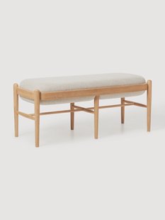 Gestoffeerde bank Imara van eikenhout