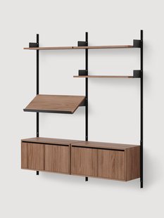 Grote wandrek Living met kasten