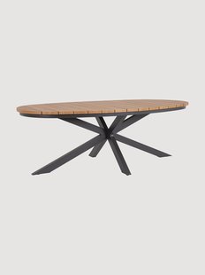 Ovale tuintafel Zelmar, 218 x 115 cm