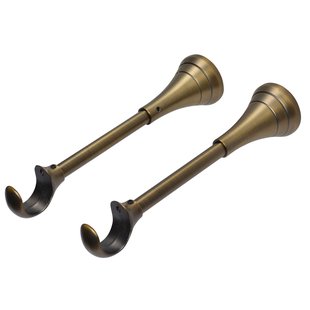 Decomode - Gordijnsteun - Metaal - Antiek Brons - Dia. 28mm 11-22cm - 2 Stuks