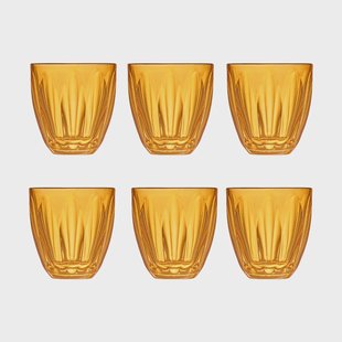 La Rochère Lily waterglas 6-pack Tangerine