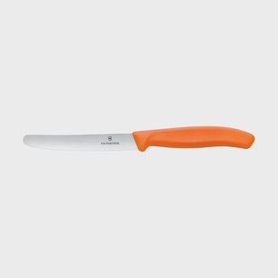 Victorinox Swiss Classic worst-/tomatenmes gekarteld 11 cm Oranje