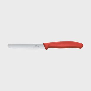 Victorinox Swiss Classic worst-/tomatenmes gekarteld 11 cm Rood